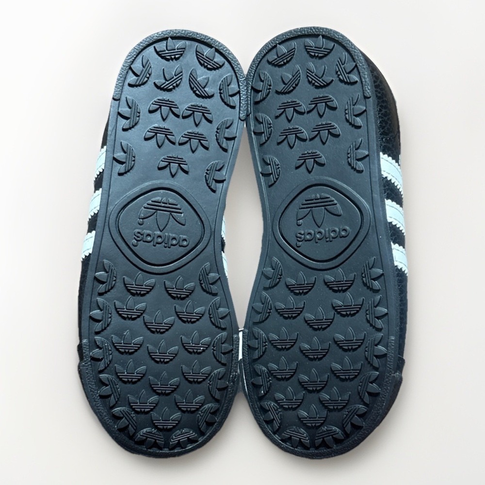 Size 9K Kids Boys Girls Adidas Samoa I Shoes Black And White Youth Unisex New - Picture 7 of 9